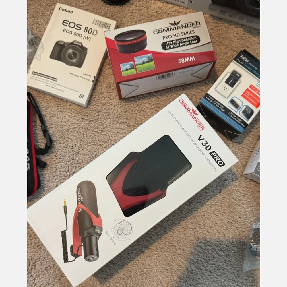 Canon EOS 80D camera EF-S 18-55mm f/4-5.6 STM kit